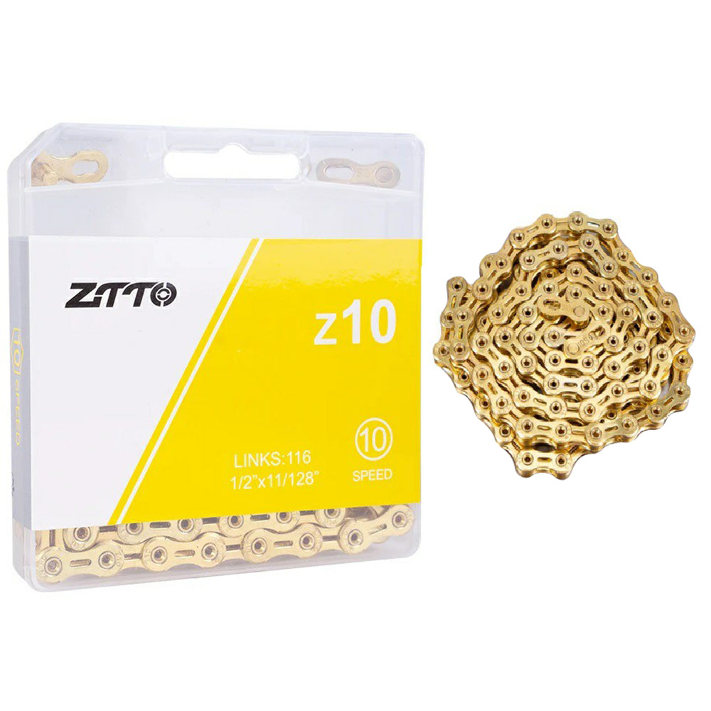 ZTTO Z10 MTB Road Folding Bike Chain 10-Speed 116 Links Carbon Steel Bicycle Chain ZTTO Z10 MTB Road Folding Bike Chain 10-Speed 116 Links Carbon Steel Bicycle Chain